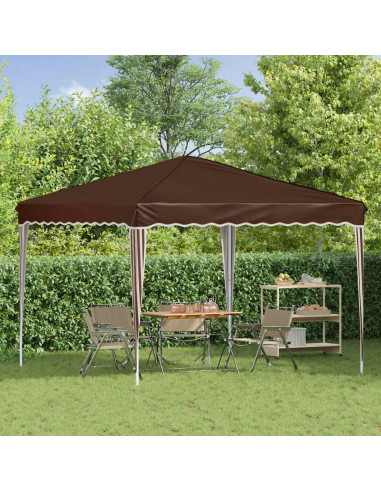 Tenda per feste a pop-up Marrone 288 x 288 x 245 cm