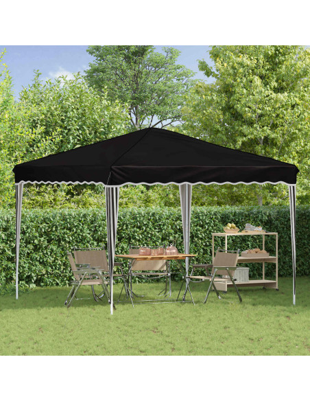 Tenda per feste a pop-up Nero 288 x 288 x 245 cm Tessuto Oxford