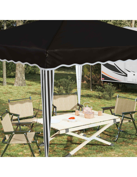 Tenda per feste a pop-up Nero 288 x 288 x 245 cm Tessuto Oxford