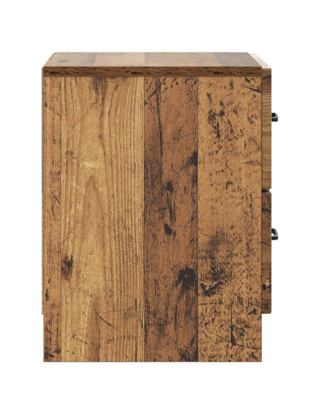 Armadio da Notte con cassetto Legno antico 43 x 34,5 x 44,5 cm