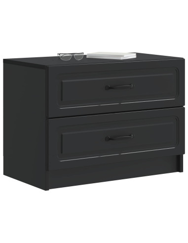 Armadio da Notte Nero 62 x 34,5 x 44,5 cm Legno ingegnerizzato