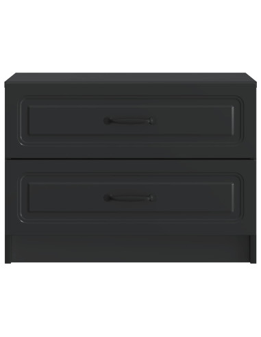 Armadio da Notte Nero 62 x 34,5 x 44,5 cm Legno ingegnerizzato