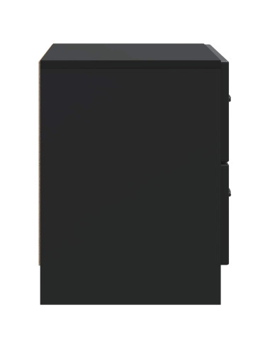 Armadio da Notte Nero 62 x 34,5 x 44,5 cm Legno ingegnerizzato