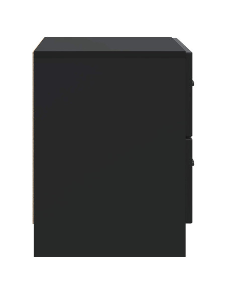 Armadio da Notte Nero 62 x 34,5 x 44,5 cm Legno ingegnerizzato
