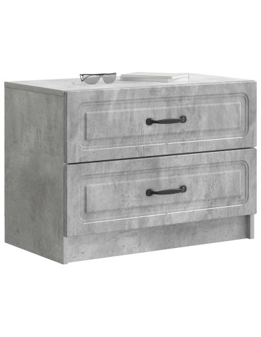 Armadio da Notte Grigio Cemento 62 x 34,5 x 44,5 cm
