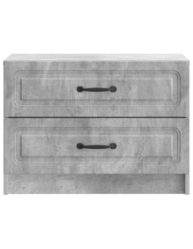 Armadio da Notte Grigio Cemento 62 x 34,5 x 44,5 cm