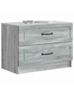 Armadio da Notte con cassetto Grigio Sonoma 62 x 34,5 x 44,5 cm 2