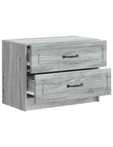 Armadio da Notte con cassetto Grigio Sonoma 62 x 34,5 x 44,5 cm
