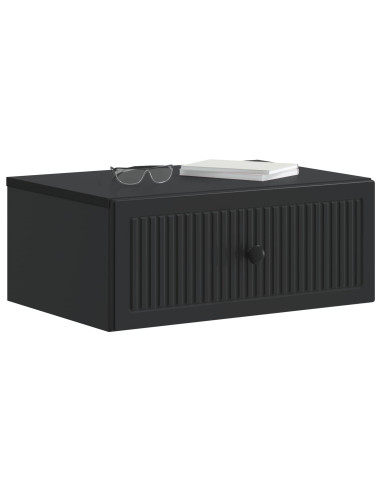 Armadio da Notte con cassetto 2 pcs Nero 49 x 34,5 x 20 cm
