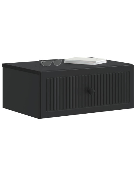 Armadio da Notte con cassetto 2 pcs Nero 49 x 34,5 x 20 cm