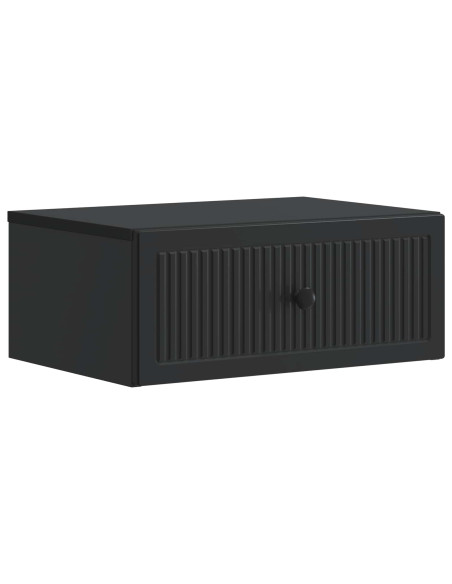 Armadio da Notte con cassetto 2 pcs Nero 49 x 34,5 x 20 cm