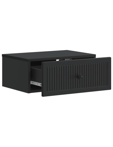 Armadio da Notte con cassetto 2 pcs Nero 49 x 34,5 x 20 cm