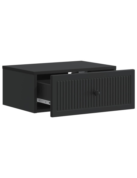 Armadio da Notte con cassetto 2 pcs Nero 49 x 34,5 x 20 cm