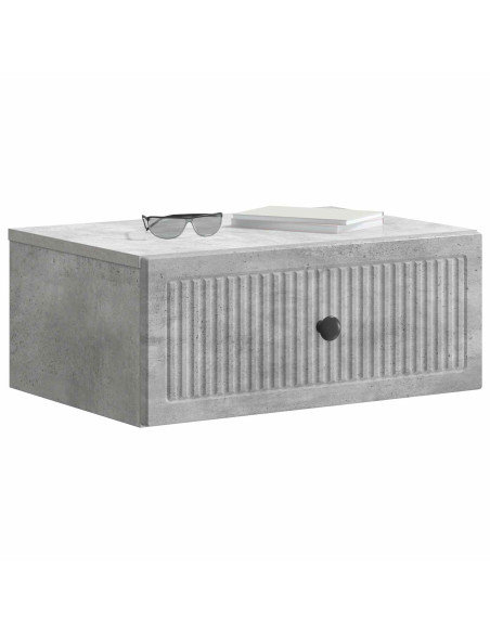 Armadio da Notte 2 pcs Grigio Cemento 49 x 34,5 x 20 cm