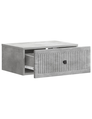 Armadio da Notte 2 pcs Grigio Cemento 49 x 34,5 x 20 cm