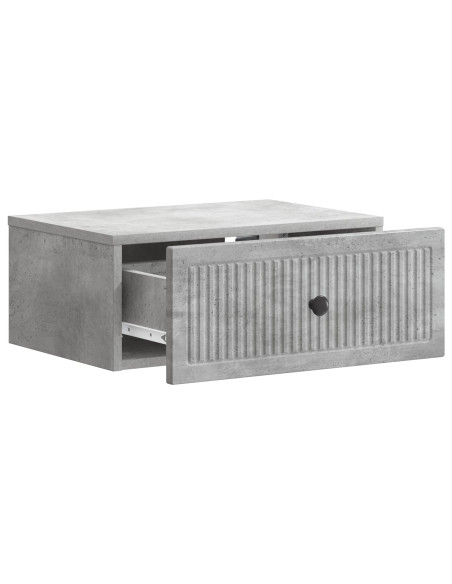 Armadio da Notte 2 pcs Grigio Cemento 49 x 34,5 x 20 cm