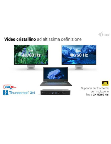 I-TEC THUNDERBOLT4 3 DISPLAY PD140W