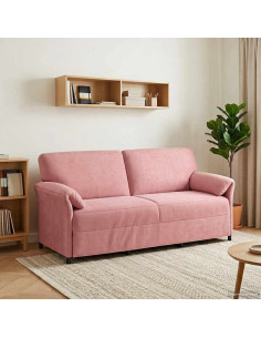 Divano 3-Persone Rosa 198 x 83 x 95 cm Velluto