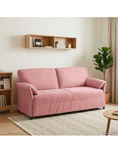 Divano 3-Persone Rosa 198 x 83 x 95 cm Velluto