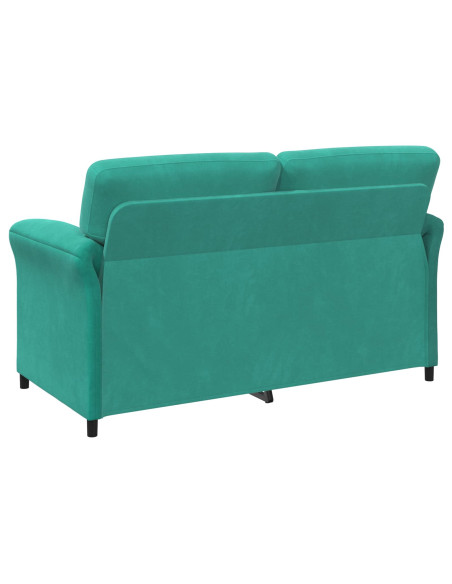 Divano a 2 Posti Turchese 158 x 83 x 95 cm Velluto