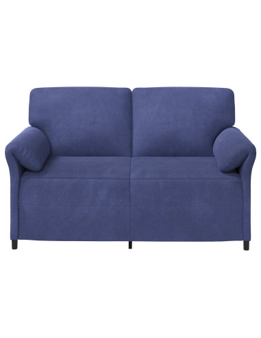 Divano a 2 Posti Blu Polizia 158 x 83 x 95 cm Velluto