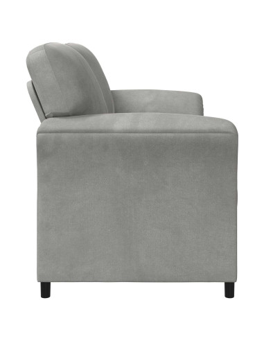 Divano 3-Persone Grigio Chiaro 198 x 83 x 95 cm Velluto
