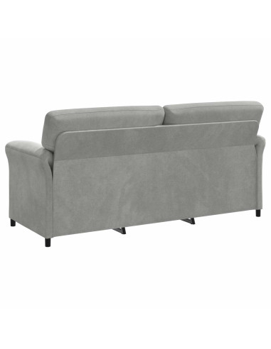 Divano 3-Persone Grigio Chiaro 198 x 83 x 95 cm Velluto