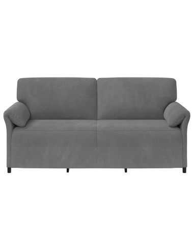 Divano 3-Persone Grigio Scuro 198 x 83 x 95 cm Velluto