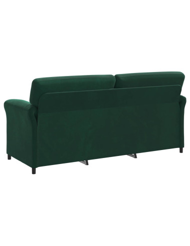 Divano 3-Persone Verde Scuro 198 x 83 x 95 cm Velluto