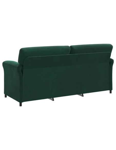 Divano 3-Persone Verde Scuro 198 x 83 x 95 cm Velluto