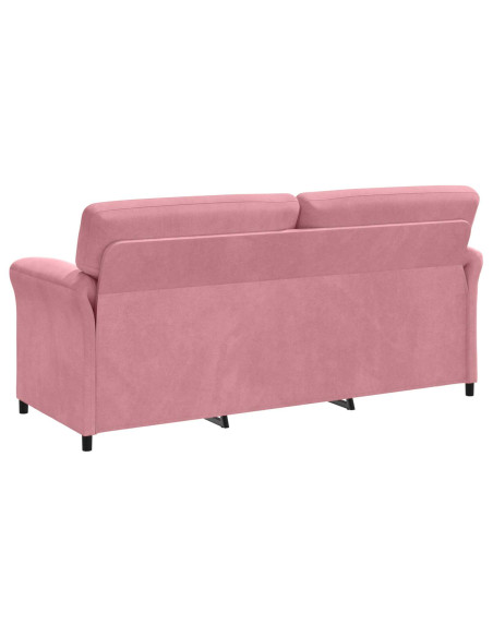 Divano 3-Persone Rosa 198 x 83 x 95 cm Velluto