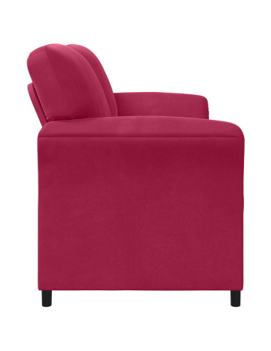 Divano 3-Persone Rosso Vino 198 x 83 x 95 cm Velluto