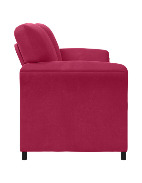 Divano 3-Persone Rosso Vino 198 x 83 x 95 cm Velluto