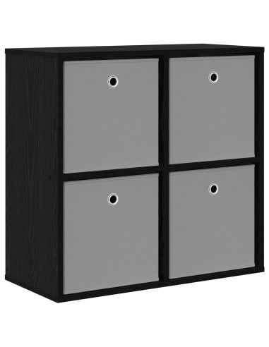 Credenza con cassetto Rovere Nero 68,5 x 32 x 67 cm