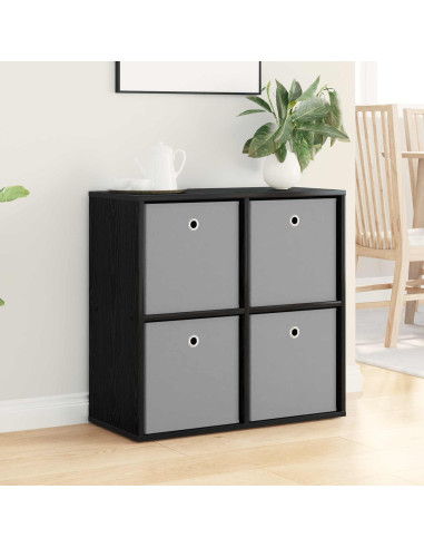Credenza con cassetto Rovere Nero 68,5 x 32 x 67 cm