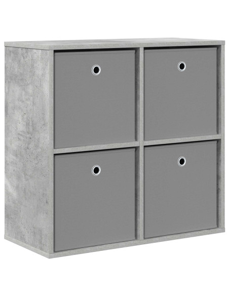 Credenza con cassetto Grigio cemento 68,5 x 32 x 67 cm