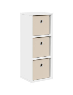 Credenza con cassetto Bianco 25,5 x 22 x 69,5 cm 2