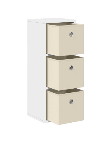 Credenza con cassetto Bianco 25,5 x 22 x 69,5 cm