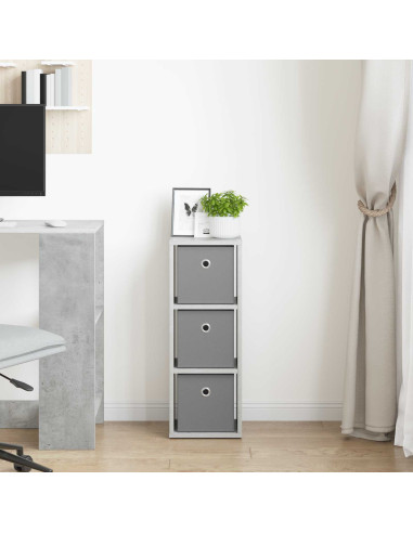 Credenza con cassetto Grigio cemento 25,5 x 22 x 69,5 cm