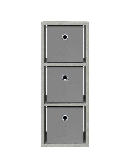 Credenza con cassetto Grigio cemento 25,5 x 22 x 69,5 cm