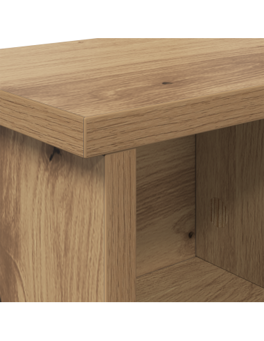 Appendiabiti a muro rovere artigianale 50 x 16 x 26 cm