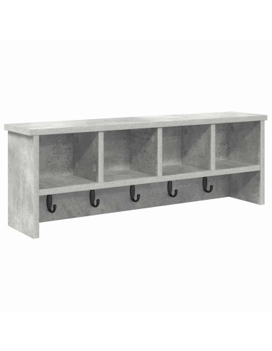 Appendiabiti a muro Grigio cemento 75 x 16 x 26 cm
