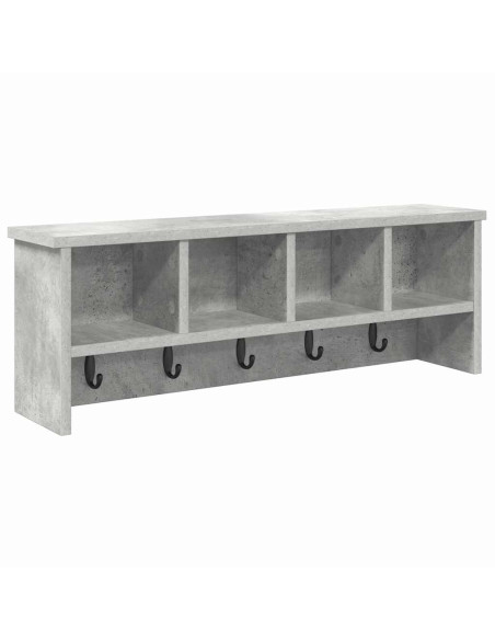 Appendiabiti a muro Grigio cemento 75 x 16 x 26 cm