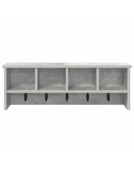 Appendiabiti a muro Grigio cemento 75 x 16 x 26 cm