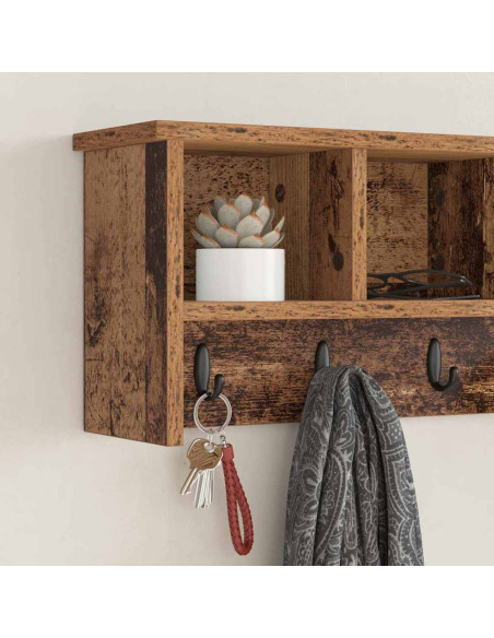Appendiabiti a muro Legno vecchio 75 x 16 x 26 cm