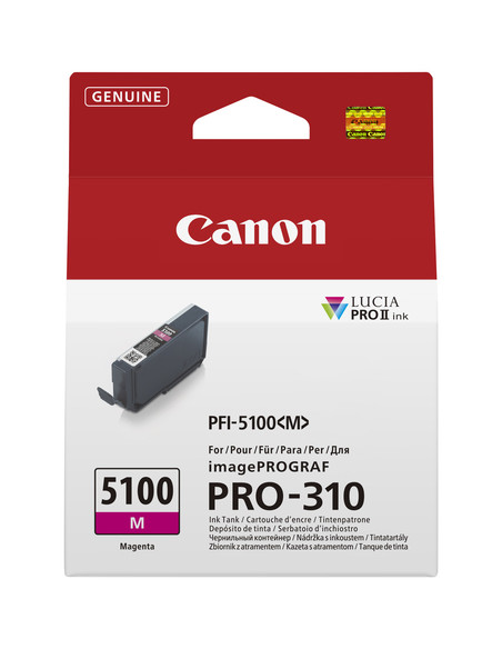 Canon PFI-5100 M cartuccia d'inchiostro 1 pz Originale Magenta