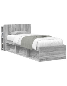 Testata del letto Grigio Sonoma Legno ingegnerizzato 2