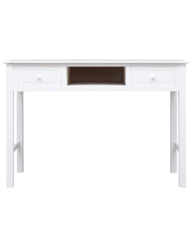Scrivania Bianca 110x45x76 cm in Legno