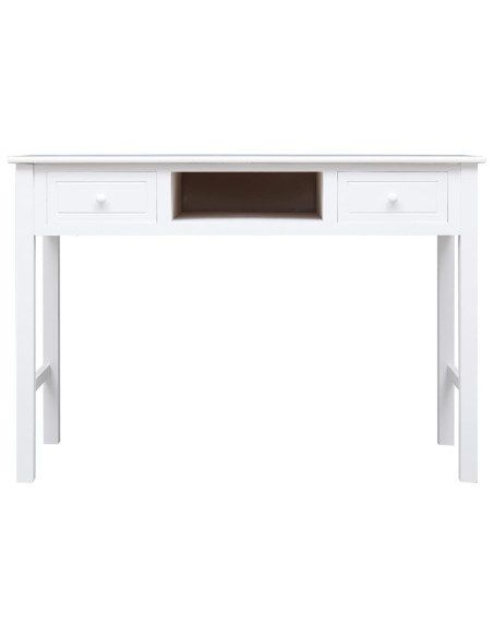 Scrivania Bianca 110x45x76 cm in Legno