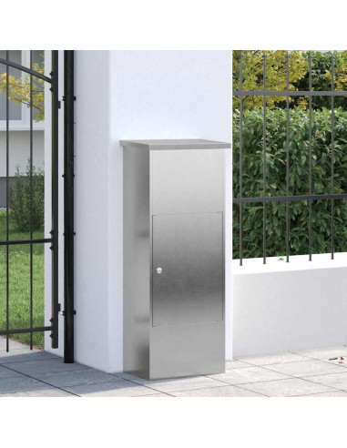 Cassetta per pacchi con porta Argento 44,5 x 29 x 110,5 cm